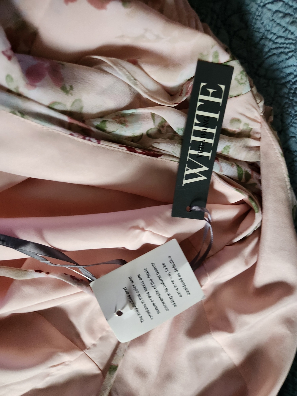 White by Vera Wang Pink Floral Maxi Dress - Picture 8 of 8